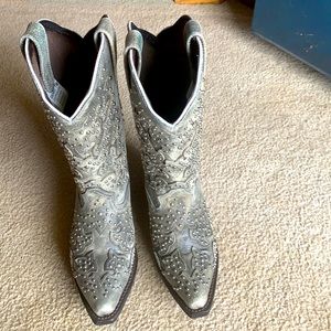 Silver studded boots